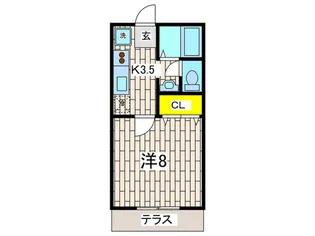 メゾンカワイ第7【1階】の間取り