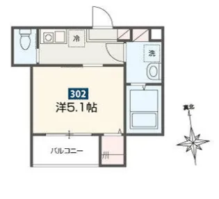 MELDIA鶴見小野【3階】の間取り