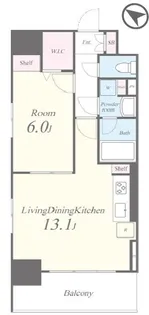 キャナルテラス品川【9階】の間取り