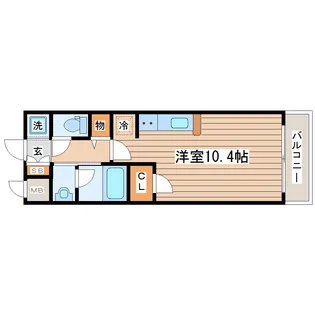 プラウドフラット河原町【3階】の間取り