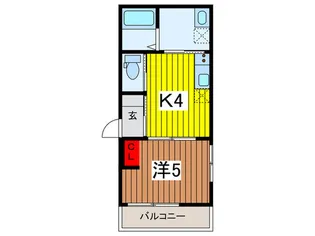 シャルール西大宮【1階】の間取り