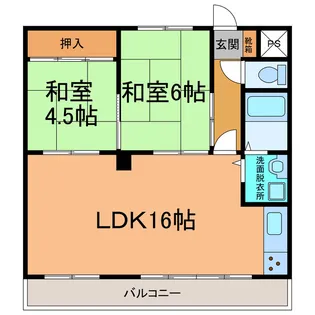 コーポライム【2階】の間取り