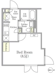 LAPiS南麻布【3階】の間取り