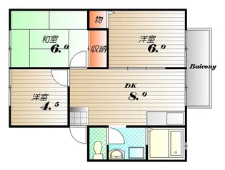 リヴェールFUJI【1階】の間取り