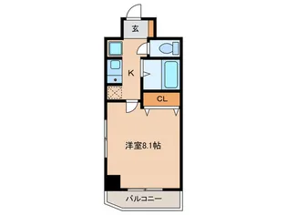 コンセルジュ.マンション【7階】の間取り