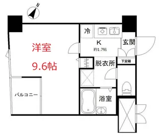 クレール本町【4階】の間取り