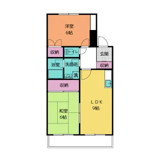 スイートローズ杉山【1階】の間取り
