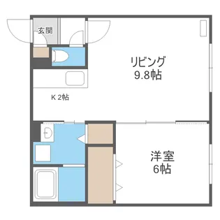 ALBARISE北栄【1階】の間取り