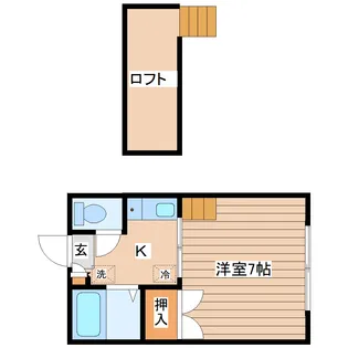 カルムハイツ【1階】の間取り
