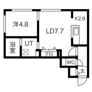 ブランシャール円山公園【3階】の間取り