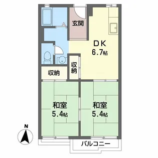 シティコーポ本郷【2階】の間取り