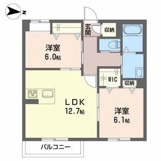 BEREO AKUI【3階】の間取り