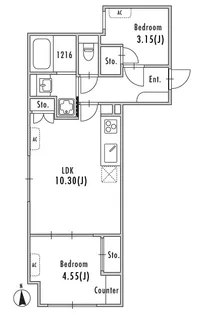 GRAN PASEO大森II【4階】の間取り