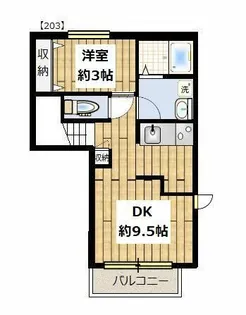 チェリーブロッサム中目黒【2階】の間取り