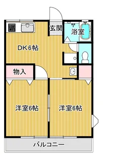 シティハイムエクセルA棟【2階】の間取り