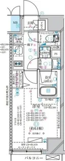 ディアレイシャス大須観音III【8階】の間取り