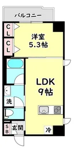 カーザ大倉【2階】の間取り