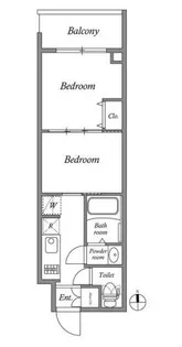 リテラス蒲田【9階】の間取り