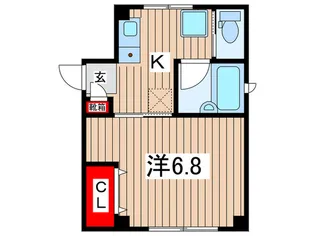 ハイツ高森【1階】の間取り