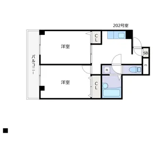 メリーモナーク【2階】の間取り