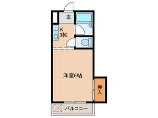 パシフィック白木原【4階】の間取り