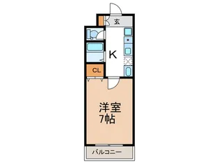 アンピエスK【2階】の間取り