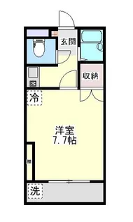 ベルメゾン松福【1階】の間取り