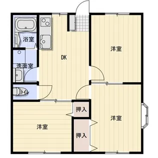 マンション クララ【1階】の間取り