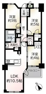 クオス等々力緑地【2階】の間取り