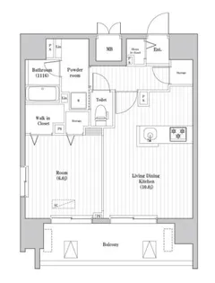 大森海岸レジデンス【11階】の間取り