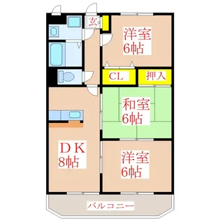 グランディール【1階】の間取り