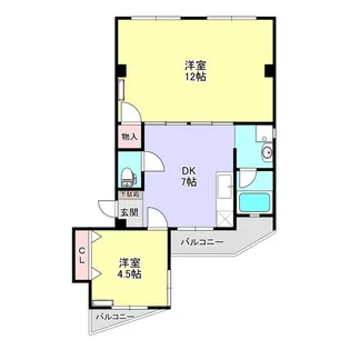コーポ幸【1階】の間取り