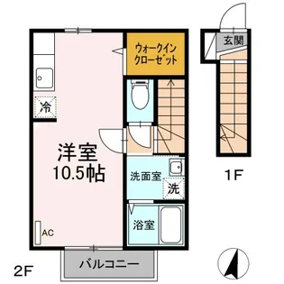 いわちゃ【2階】の間取り