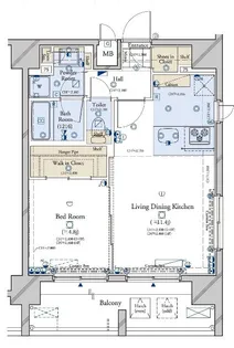 コンシェリア新宿EAST【13階】の間取り