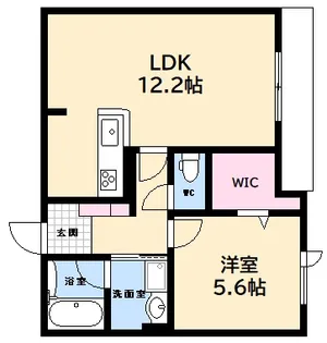 ベレオ大宮【1階】の間取り