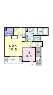 モリジェラートIII【1階】の間取り