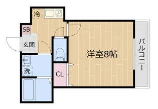 ラピス北千住【2階】の間取り