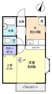 レインボーハイツ小林II【2階】の間取り