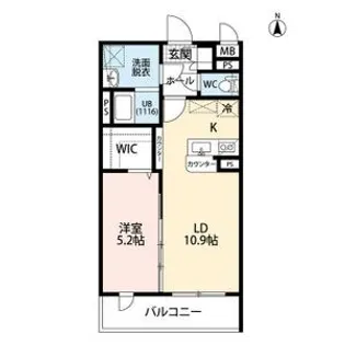 LegrandII(ルグラン2)【2階】の間取り