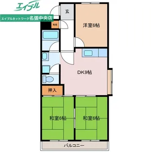グレイスハイツ【1階】の間取り
