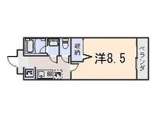 リファイン椥辻【3階】の間取り