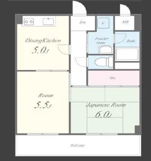 メゾンクレール【6階】の間取り