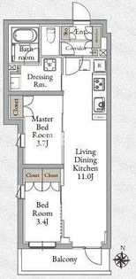 LiveCasa千鳥町【4階】の間取り
