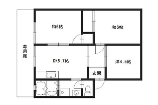 ハイアベニュー双葉【1階】の間取り