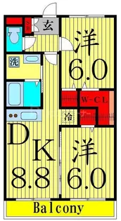 グッドフォレスト【1階】の間取り