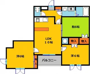 東塙田ロイヤルパレス【2階】の間取り