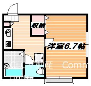 リリックコートスカイII【2階】の間取り