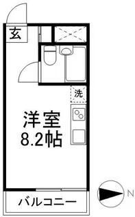 コスモスリバーサイド【2階】の間取り