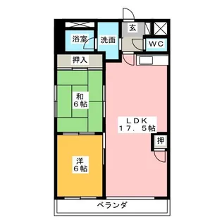 タキマツ第6マンション【5階】の間取り