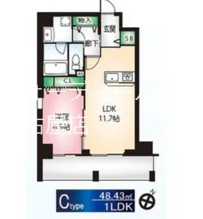 サングレース千種【1階】の間取り